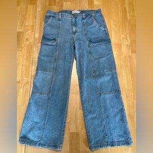 Refuge Denim Wide Legged Cargo Jeans - Size 11 / Large